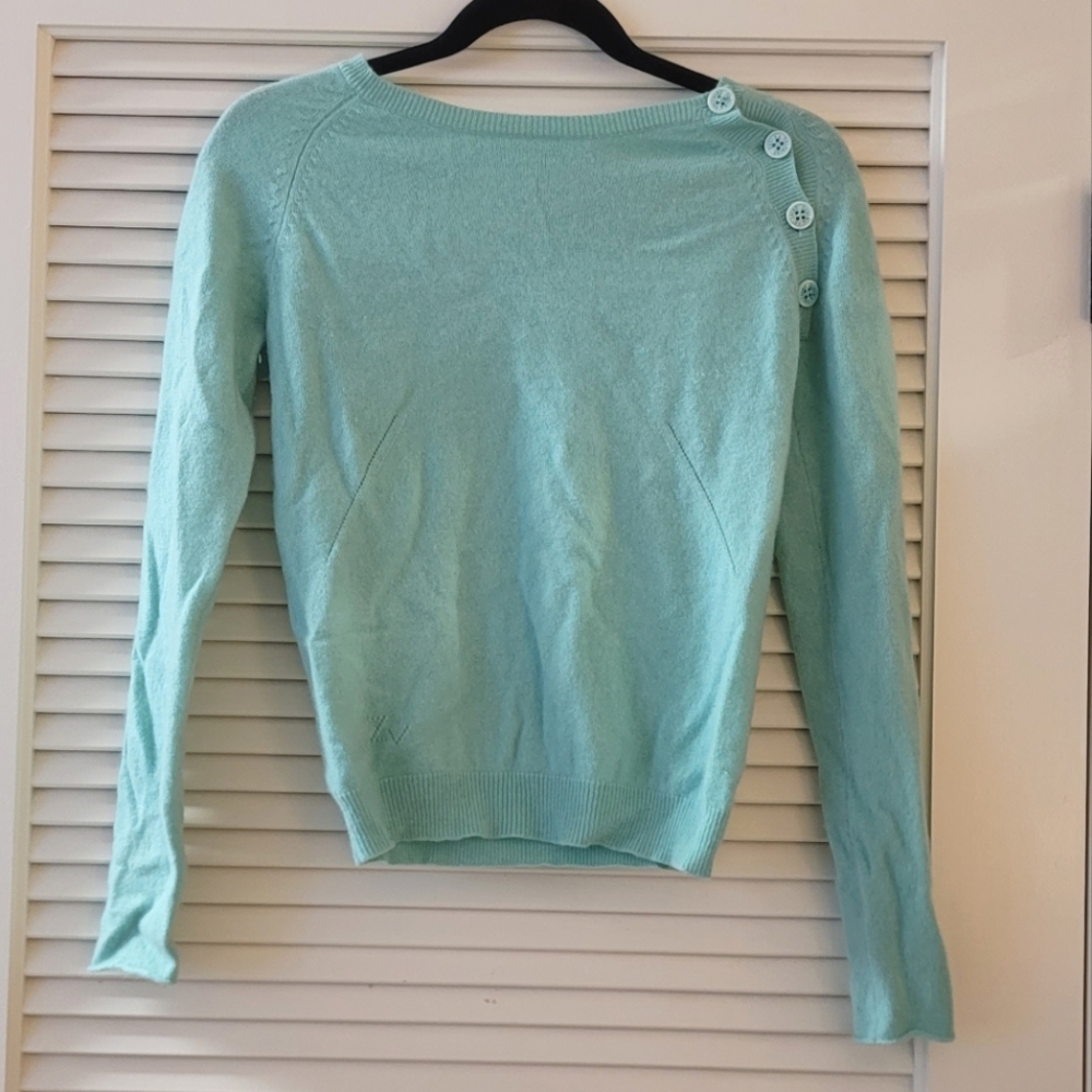 Zadig & Voltaire - Turquoise & Brown Mick Sweater Top